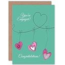 Wee Blue Coo ENGAGEMENT BIRTHDAY GIFT BLANK GREETINGS CARD