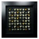 Orren Ellis Mini Cubes Shadow Box Wall Décor in Gray/Yellow | 35.43 H x 35.43 W x 2.76 D in | Wayfair 5D9DBC93169947A591EF70C4E0320087