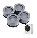 4 Pices Multi-Purpose Anti Vibration Pads for Washing Machine Feet with Tank Tread Grip for Washer and Dryer, Protects Laundry Room Floor for Home Appliances
