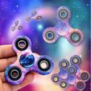 Stainless Steel Galactic Planets Purple Galaxy Fidget Spinner Ceramic Desk Toy