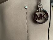 Michael Kors Ap-1701 Large  Leather Satchel Handbag Mint  Taupe