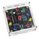 Electronic Lucky Wheel DIY Kit Shake LED Lottery Wheel Beginner's Fun PCB1580