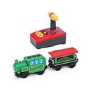 Remote Control Train Electric Magnetic Locomotive Train Toy Sets Compatible with Wooden Track for Kids Toddler Boys and Girls Gift Present