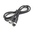 Hxchen 1M/3FT Car 4-Pin Aviation Video Extension Cable for CCTV Rearview Camera Truck Trailer Camper Bus Motorhome Vehicle Backup Monitor Waterproof Shockproof System