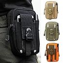 Clenp Tacticals Waist Pack Bag, Hommes Sports De Plein Air Tacticals Phone Waist Belt Bag Fanny Pack Pouch Zipper Pockets for Daily Use Outdoors Noir 17,5 cm * 11 cm * 6 cm