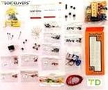 ATRIM Basic Electronic Component Project Kit - Resistors,Capacitors,Voltage regulator,Breadboard,Transistors,LED,switch (Yellow)