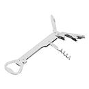 Chef Aid Waiters Friend Corkscrew, Multi-use Bar Keepers tool and opens wine and beer bottles with ease. Made with durable Alloy Steel, Dishwasher Safe
