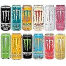 Monster Hydro Energy Drink Variety Pack, Assorted Flavours, 500ml (Pack Of 12)