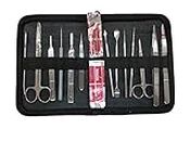 Forgesy Stainless Steel 15 Piece Dissection Kit with Case for Biology/Anatomy/Botany and Veterinary Students or Teachers