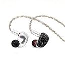 Linsoul Tripowin x HBB Mele 10mm Graphene Driver in-Ear Earphone IEM with Detachable 2 pin OCC Cable for Audiophile (Black)