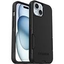 OtterBox Commuter Case for iPhone 15 / iPhone 14 / iPhone 13, Shockproof, Drop proof, Rugged, Protective Case, 3x Tested to Military Standard, Black, No Retail Packaging