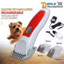 Professional Dog Cat Pet Clipper Kit Rechargeable Beauty Grooming Trimmer 