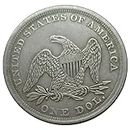 NIUBB U.S. $1 Flag 1873 Silver Plated Replica Commemorative Coin