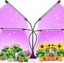 Linist Metal Grow Light, 80W, 80 Led 9 Dimmable Levels Plant Grow Lights For Indoor Plants With Red Blue Spectrum, Adjustable 3-9 -12H Timer, 3 Switch Modes