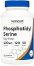 Nutricost Phosphatidylserine 400mg, 120 Capsules - Soy Free, 30 Servings, Vegetarian Friendly, Non-GMO, Gluten Free
