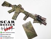 M4  CUSTOM  ASG  AEG rifle, airsoft, softair, camo, custom. SCAR design