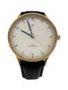 about vintage/quartz watch/analog/leather/white  #WP2FI5