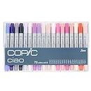 COPIC Ciao Coloured Marker Pen - Set Of 72 B, For Art & Crafts, Colouring, Graphics, Highlighter, Design, Anime, Professional & Beginners, Art Supplies & Colouring Books