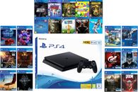 PS4 Slim 1TB|Consola PlayStation 4 Slim incl. controlador Sony + 4 JUEGOS GRATIS✅