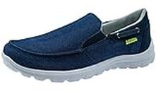 ChayChax Chaussures en Toile Homme Léger Chaussures Bateau Respirant Mocassins Antidérapant Sport Sneakers,Bleu,42,5 EU=Taille d'étiquette 43