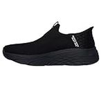 Skechers Men's Max Cushioning Slip-Ins-Athletic Slip-On Running Walking Shoes with Memory Foam Sneaker, Black, 10