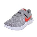 Nike Toddler Flex Contact (TDV) Grey Total Crimson VAST Grey Size 8