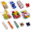 12pc Fridge Storage Container Bins with Handles, Clear Pantry organisation