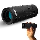 Roxant Authentic Grip Scope High Definition Wide View Monocular - with Retractable Eyepiece and Fully Multi Coated Optical Glass Lens + Bak4 Prism. Comes with Cleaning Cloth, Case & Neck Strap.
