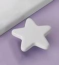 KEPTY ITEM Ceramic Vintage Star Shaped Drawer Handle Door Knobs, Pulls for Kitchen Cabinets Home Interior Decor Hardware Approx 2.8 inch - Pack of 4, White