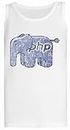 Elefantante PHP Vintage Camiseta Blanca Sin Mangas para Mujer