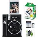 Fujifilm Instax Mini 40 Instant Camera Vintage Black Style Bundle with Fuji Instax Mini Film 20 Exposures + 4 Rechargeable Batteries, Perfect Camera for Kids, Birthday, Wedding, Or Any Occasion