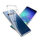 NEW'C Cover per Samsung Galaxy S10, Custodia Gel Trasparente Morbida Silicone Sottile TPU [Ultra Leggera e Chiaro]