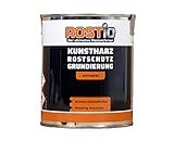 Rostio Rostschutzgrundierung | Kunstharz Rostschutzfarbe weißgrau | Rostschutz & Korrosionsschutz