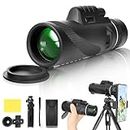 High Powered Monoculars for Adults New 2024 25x50 high Powered BAK-4 Prism and FMC Lens Monocular Telescope for Smartphone Monoculars for Bird Watching/Wildlife/Hunting/Hiking