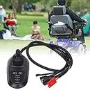 Electric Wheelchair Joystick, Jazzy Power Chair Parts, Electric Wheelchair Joystick Controller Replacement, Brushed 4P Joystick Controller with Brake