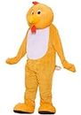 Forum Deluxe Plush Chicken Mascot Costume, Yellow, One Size