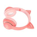 Cat Ear Kids BT Headphones Wireless Wired Mode Foldable BT Headset With Mic OBF