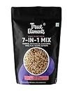 True Elements Seeds Mix - 7 in 1 Super Seeds & Nut Mix 500g - (Roasted Pumpkin Seeds, Watermelon Seeds, Sunflower Seeds, Flax Seeds | Sesame Seeds | Chia Seeds and Soynuts) - Diet Snacks | Seeds for Eating