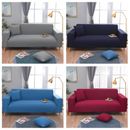 Doppelsitzer Sofa Couchbezüge Samt elastisch weich Stretch Slipper Schutz