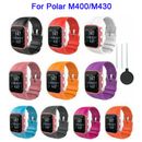 Para Polar M400 / M430 GPS Running Watch Reemplazo de silicona Wristwatch Band + Tools
