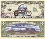 Novelty Dollar Harley Davidson American Biker Dollar Bills X 2