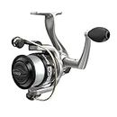 Zebco Spyn Spinning Fishing Reel, Size 30 Reel, Aluminum Spool, Super Tough Titanium-Nitride Plated Bail Wire, 5.3:1 Gear Ratio, Pre-Spooled with 10-Pound Zebco Line, Silver/Black