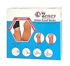 Zency Rubber Industry Brown M Size Waterproof Socks For Heel Care