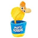 Downtown Pet Supply - Mac and Cheese Plush Toy - Squeaky Dog Toy - Crinkle Dog Toy - Rope Dog Toy - Durable Dog Toys for Small, Medium & Large Dogs