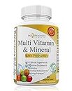 Saz Products Limited Whole Foods Multivitamin for Women & Men with Probiotics - Probiotic Vitamin & Mineral Supplement with Vitamin A, B-Complex, C, D3 & Zinc - 90 Tablets