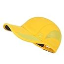 TITECOUGO Running Cap Summer Sun Hat Dri Fit Workout Cooling Hats Truck Hat Hiking for Golf Hiking Outdoor Camping Gym Tennis Travel Cycling Horse Fishing Walking Yellow L