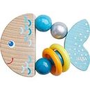 HABA Rattlefish Wooden Clutching Toy with Plastic Rings (Made in Germany)…