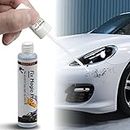 Ouzorp Car Touch Up Paint Black Fill Pen Scratch Repair Two-In-One（Pure White）