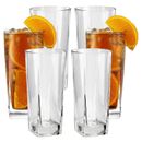 6PC Highball Drinking Glasses Tumblers Set Tall Long Cocktail Water Juice 255ml