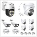 ZOSI POE Add-on Camera 5MP/4K For CCTV System 2Way Audio Color Night Vision IP66